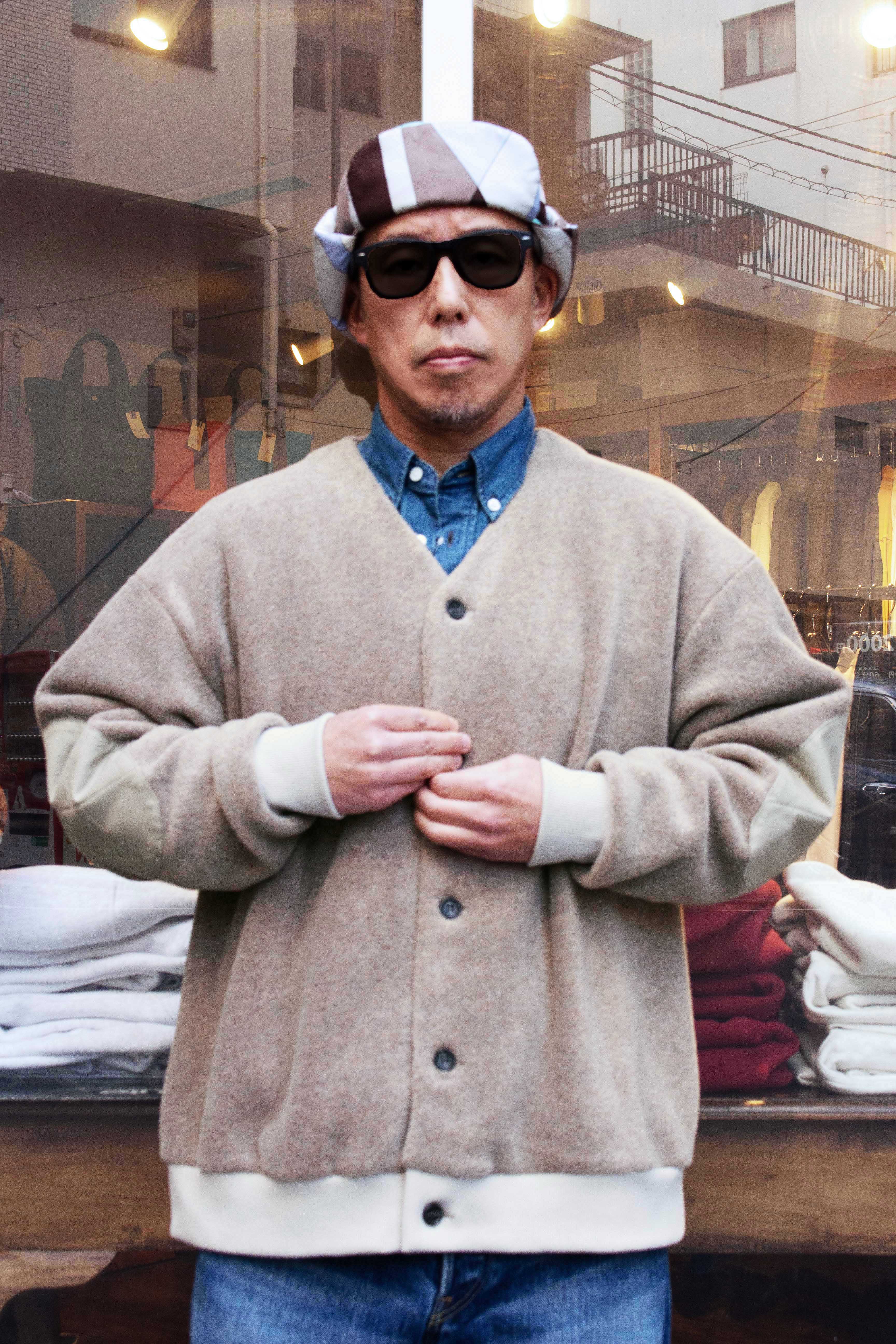 HAVE A GOOD DAY MELTON FLEECE CARDIGAN HGD-390