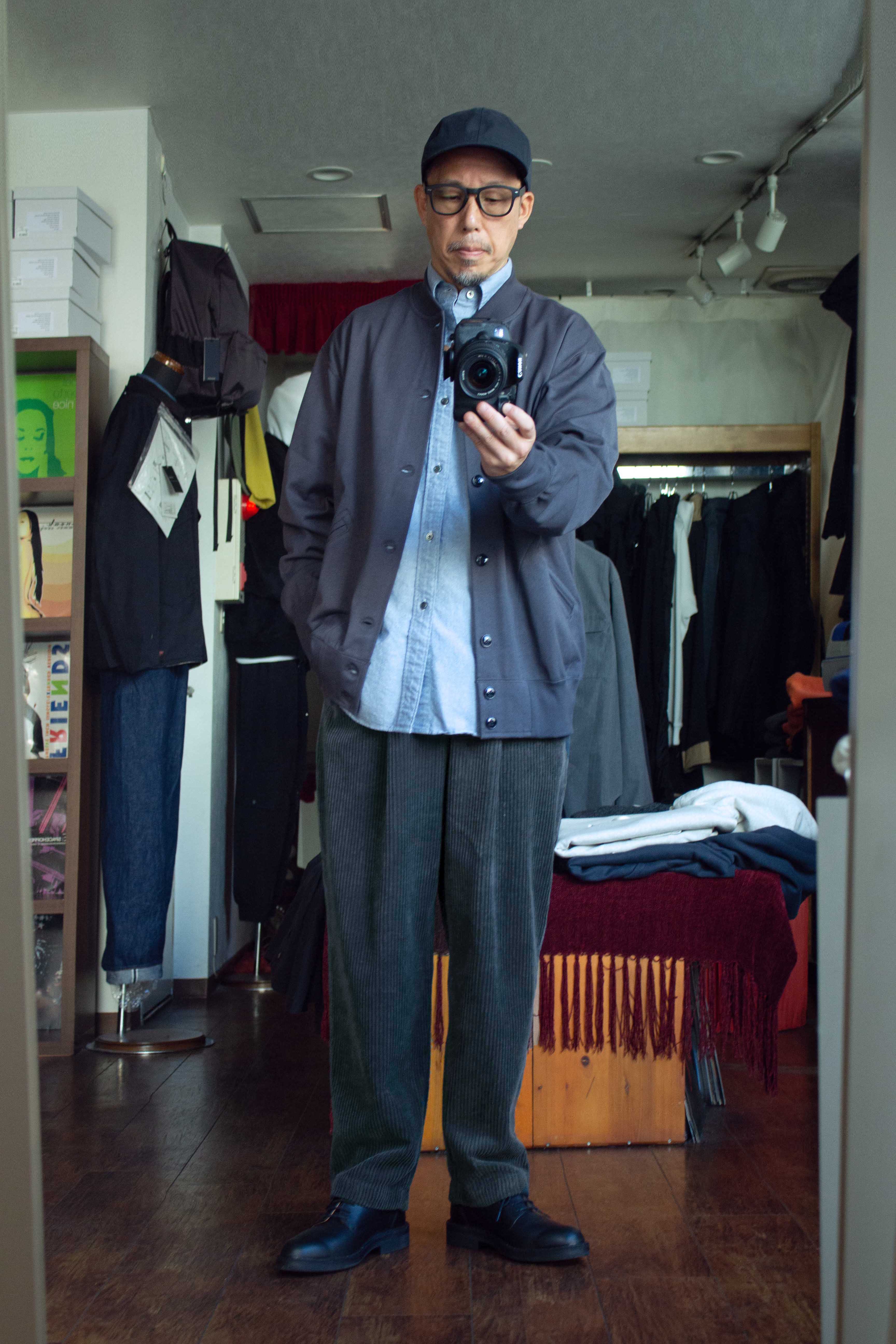 Still by hand コットンコーデュロイワンタックパンツ PT01233