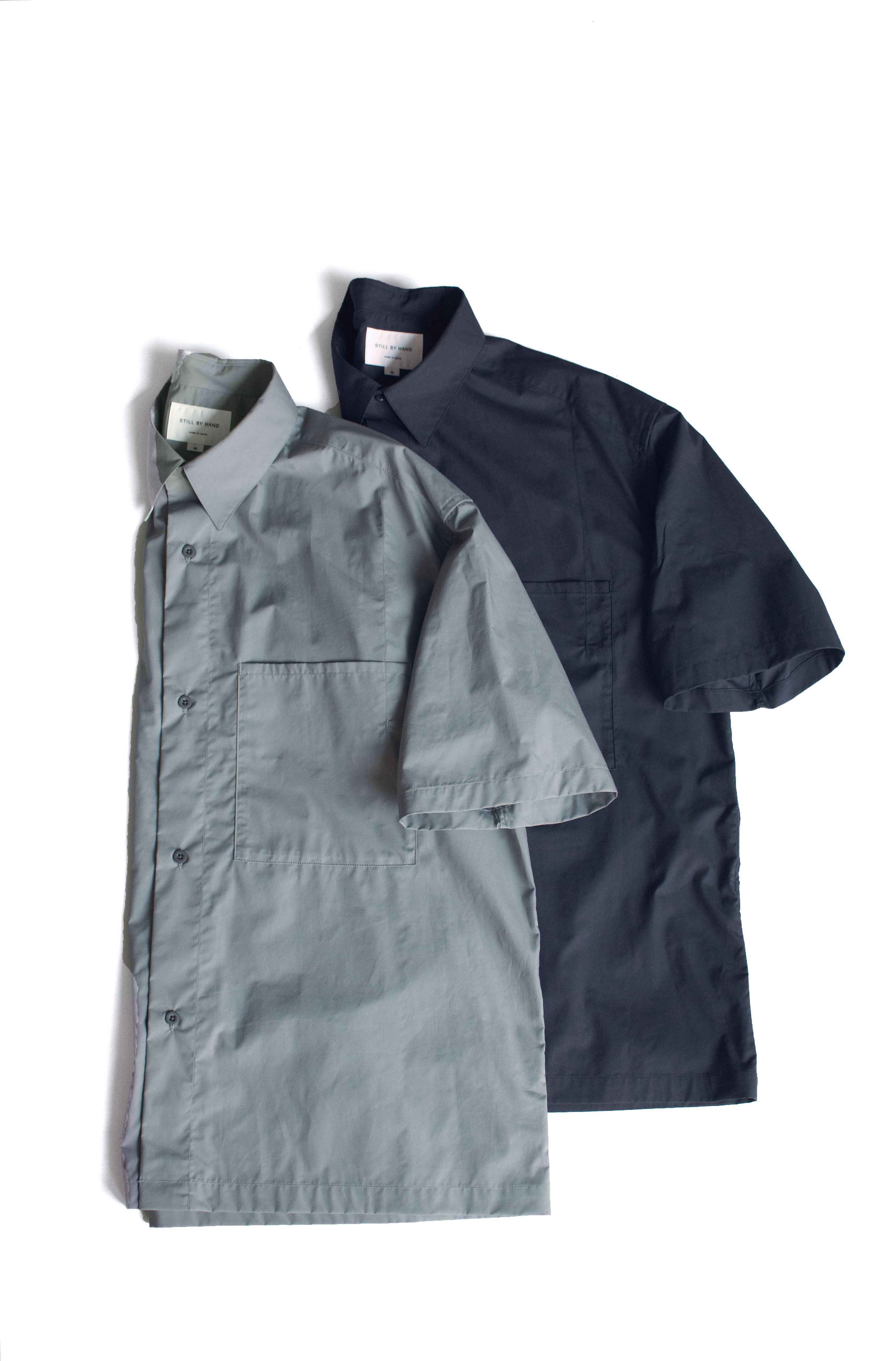 Still by hand コットンシルクタイプライターシャツ SH01251