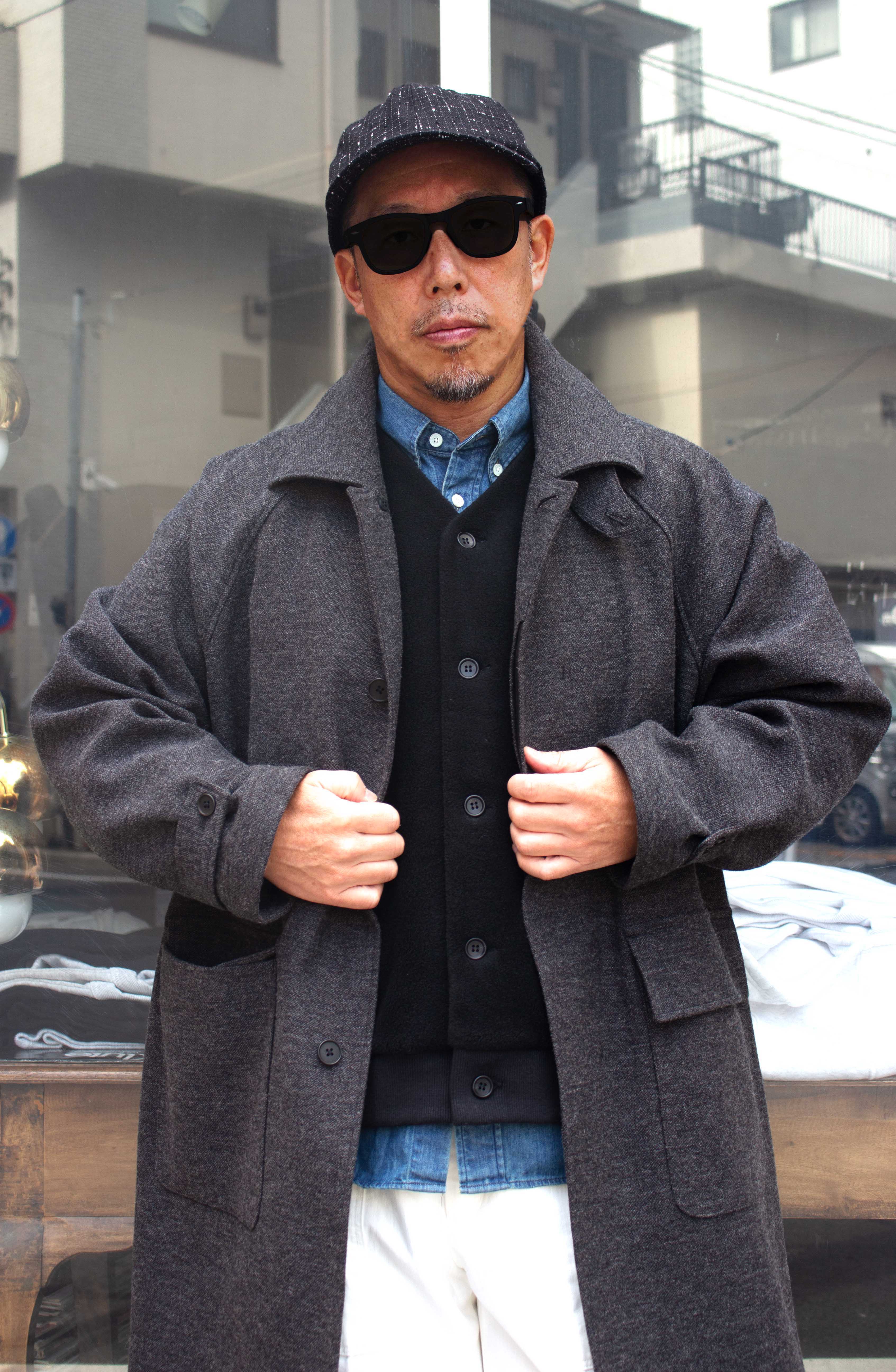 STILL BY HAND ツイードライクウールコート CO03253をアップ!