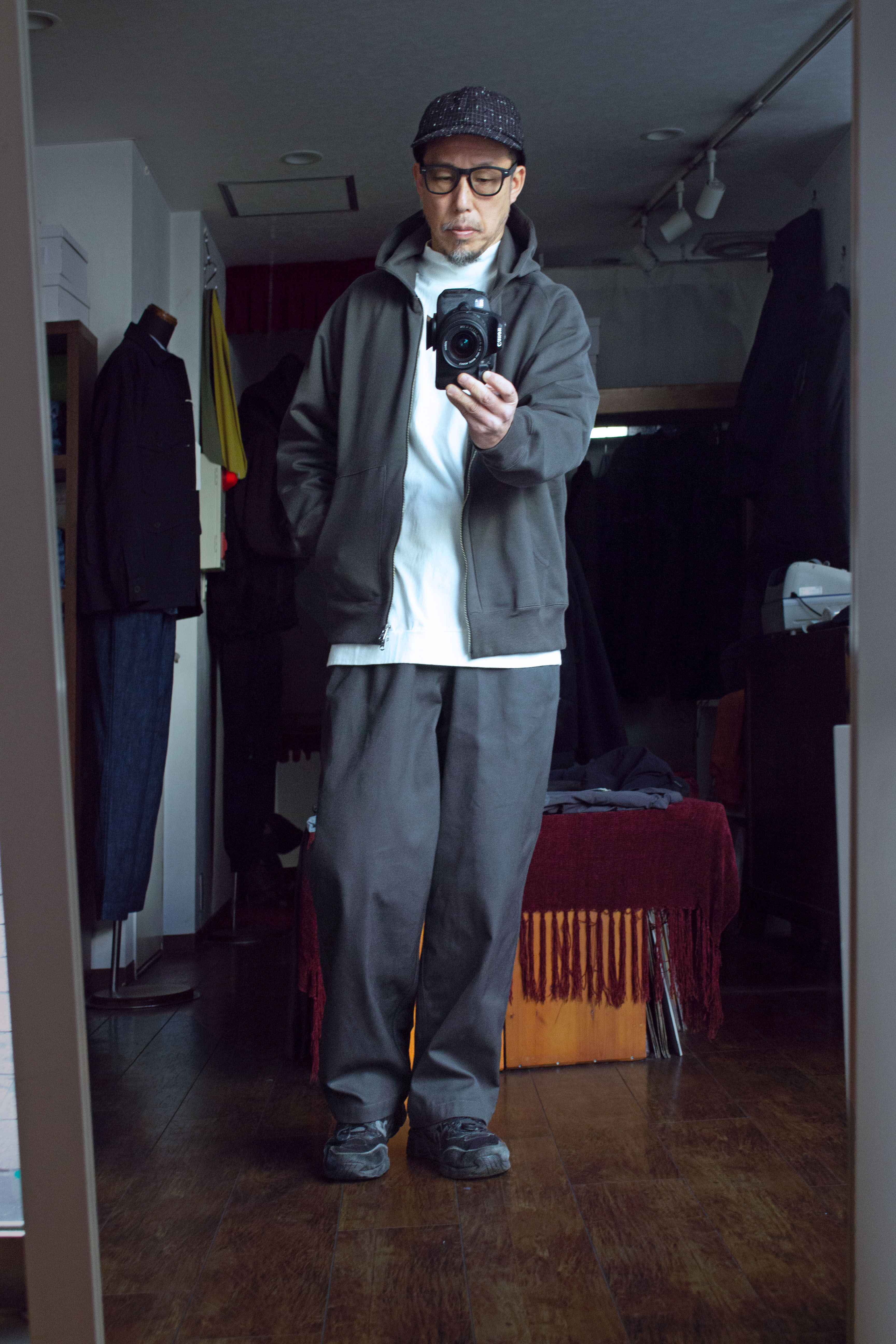 Still by hand サドルスリーブジップパーカー CS04234