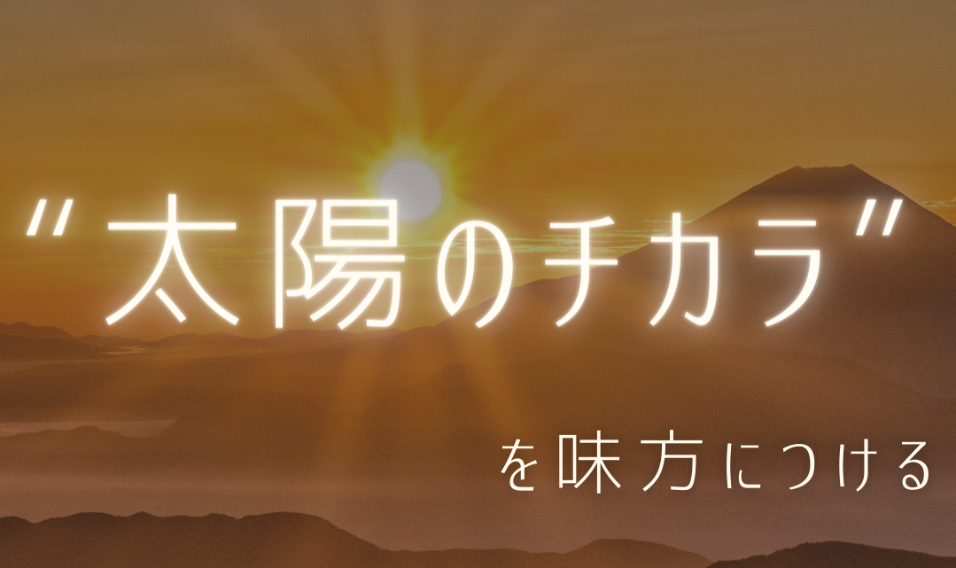 1月のMARIPOSA Letter「"太陽のチカラ"を味方につける」