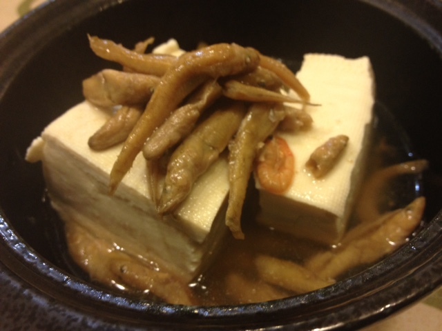 琵琶湖特産の「いさざ」の料理