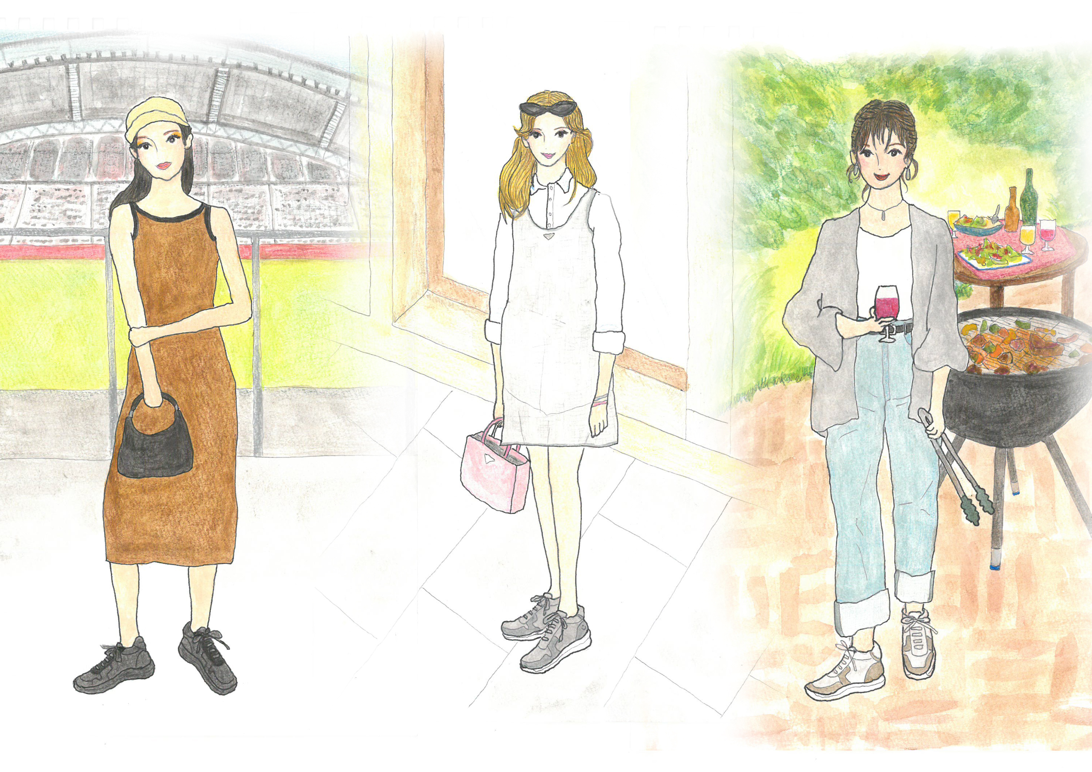 LIFESTYLE WEARING ON スニーカー【YOGA+ 9352】