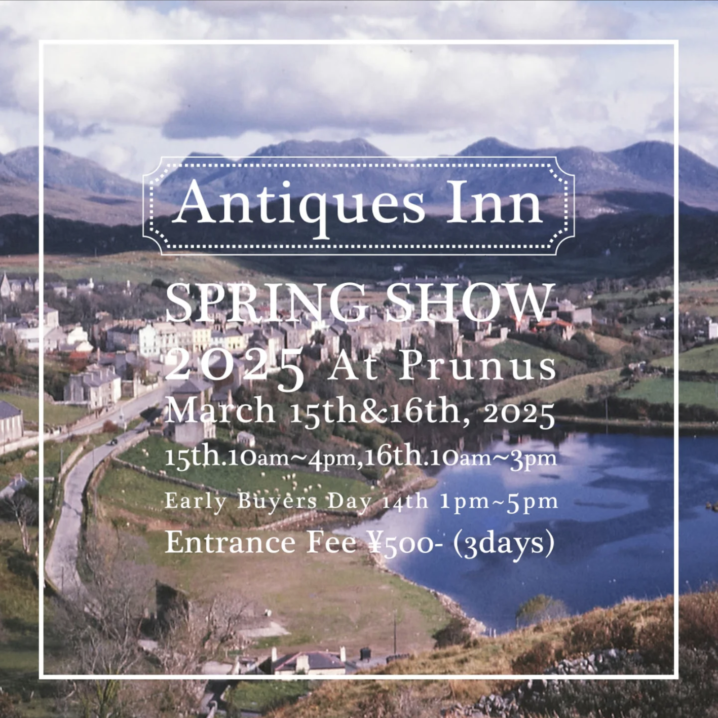 3月14(金)~16日(日)埼玉県東松山市「Antiques Inn」出店します★