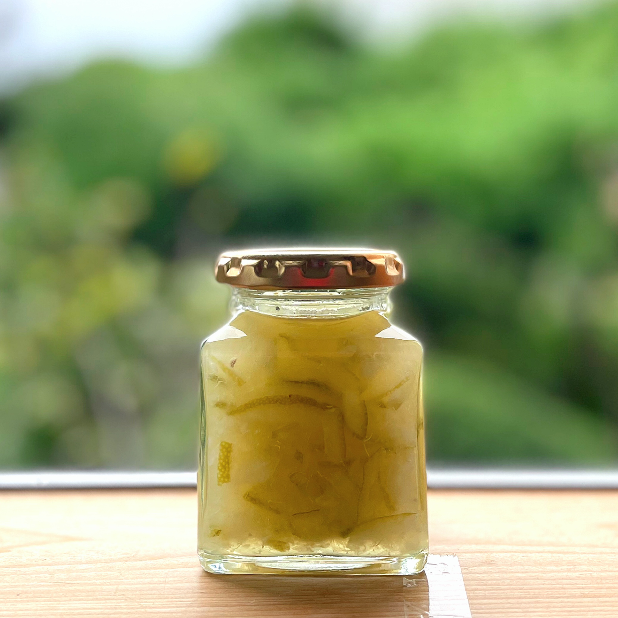 無農薬グリーンレモンジャム🍋試作品