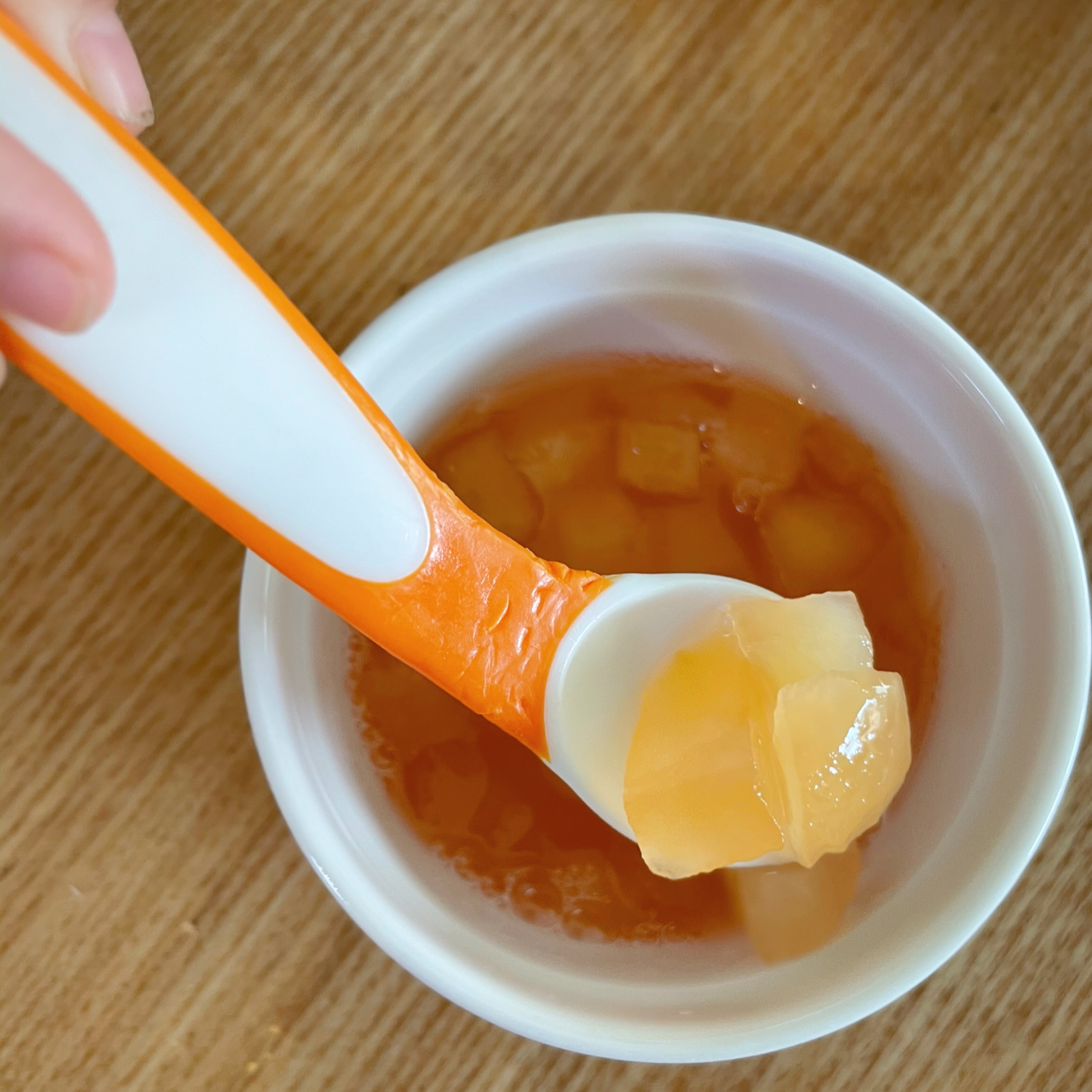 息子は試作りんごジャムお気に入り♬