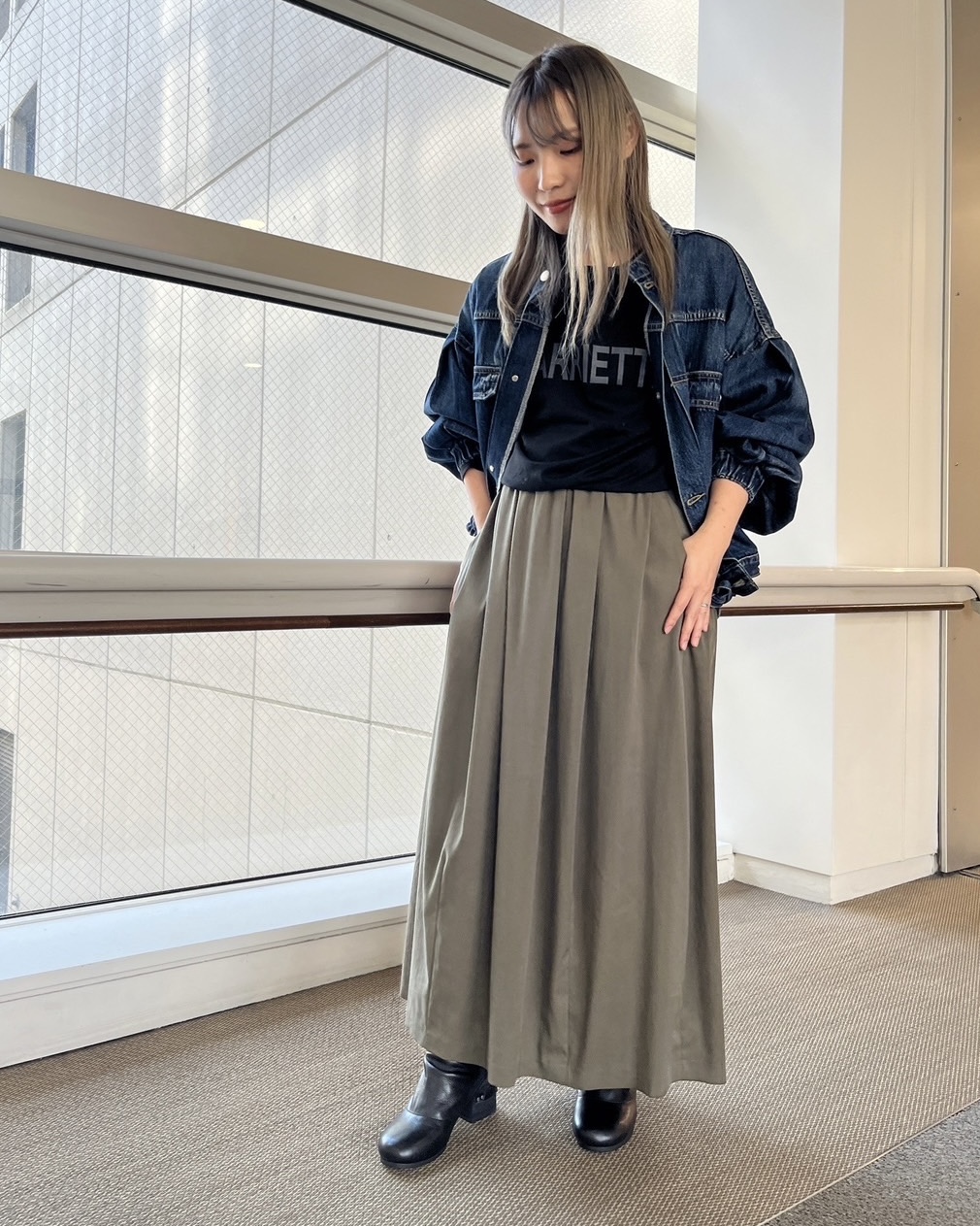 【STAFF STYLING】秋の１枚におすすめな万能ギャザースカート🎵