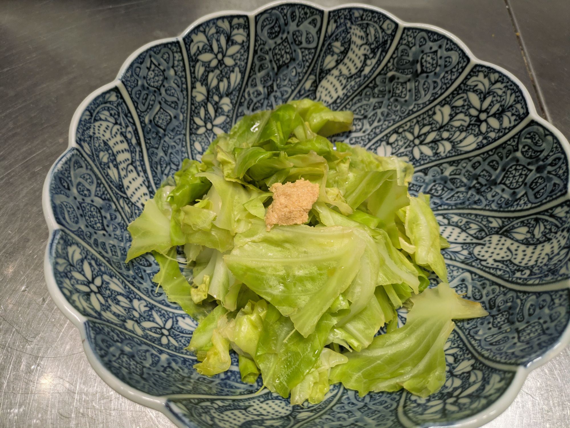春キャベツのすだちマスタード和え