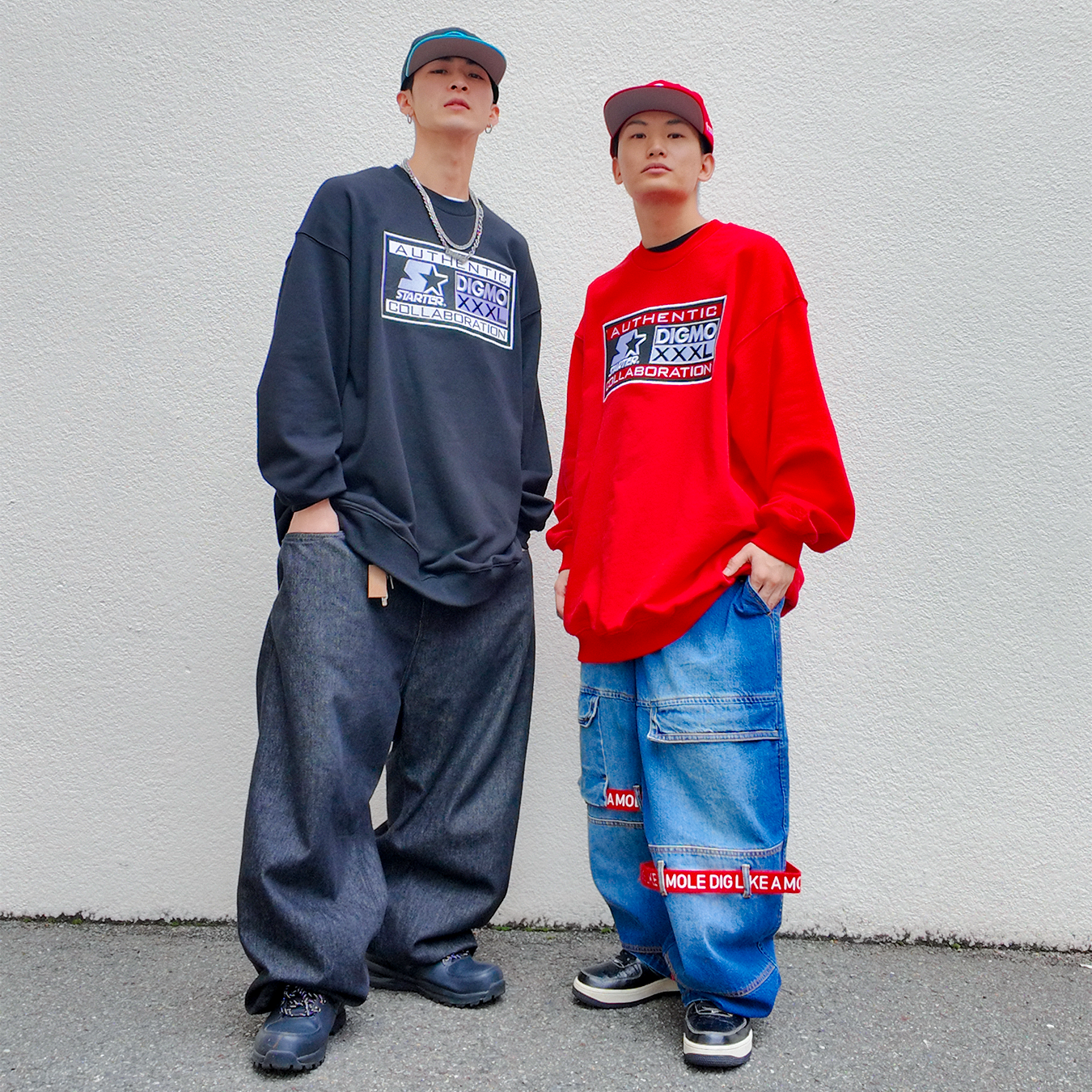 【STARTER × DIGMO タグクルーネックスウェット [SDS01]】