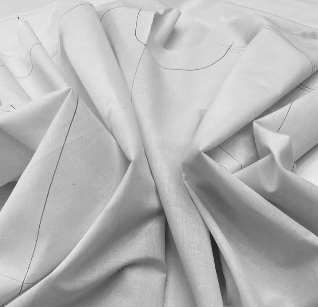 nonnotte " Draping Bias Sleeve Blouson "