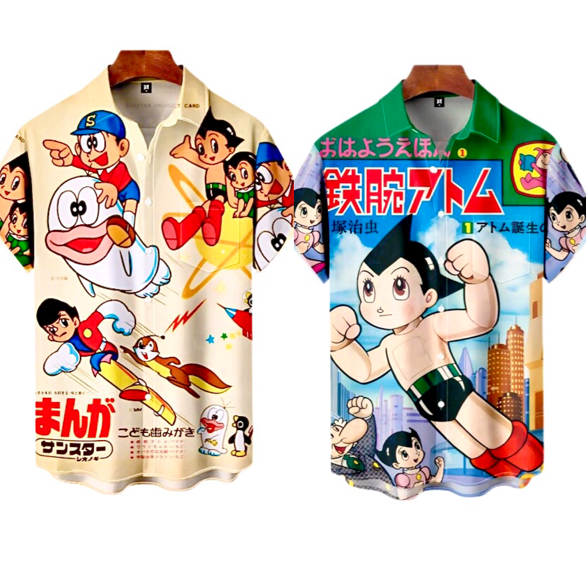 限定1点❣️懐かしのメンズクラシックコミック半袖シャツ❣️Lサイズのみ