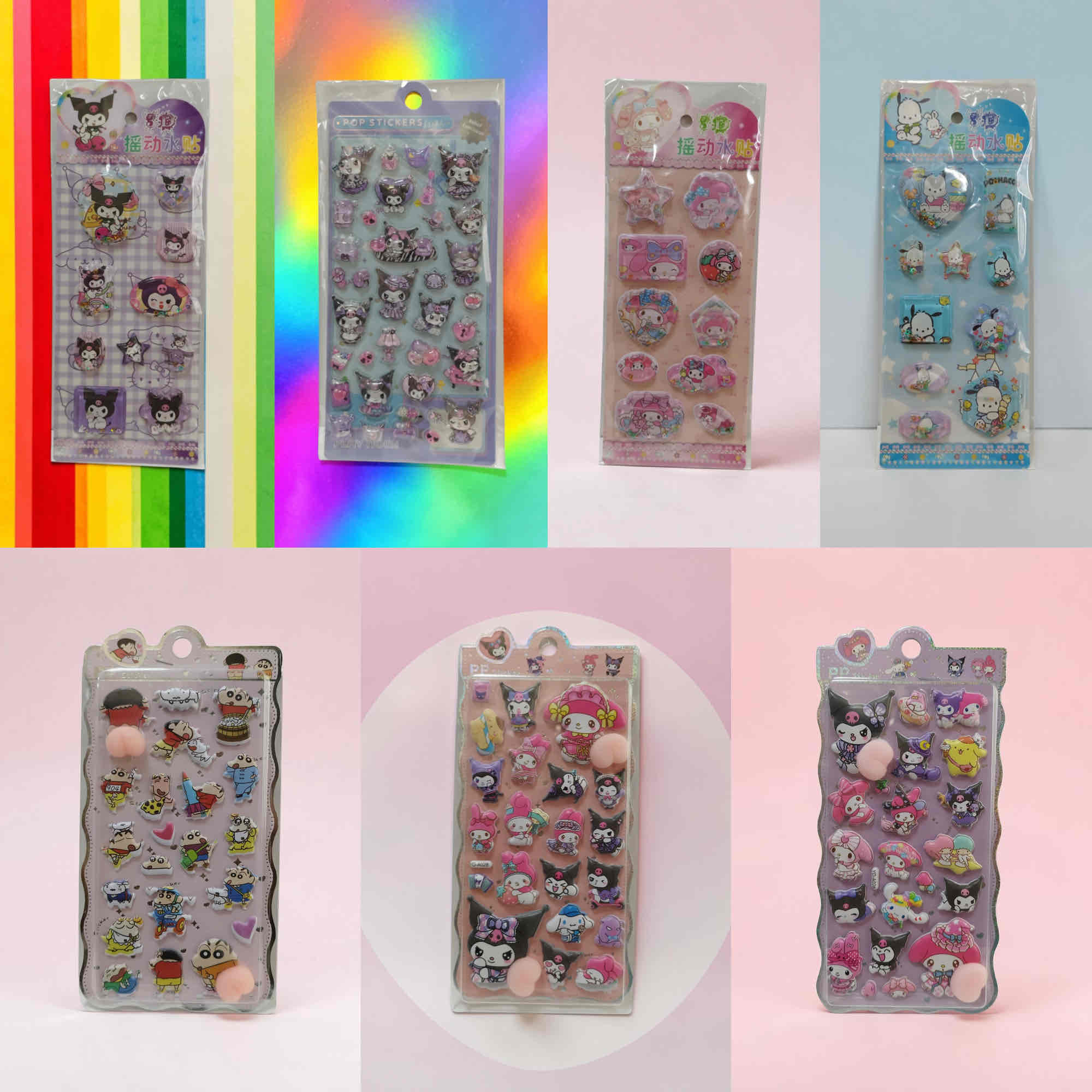可愛らしい水入りぷっくりシールやぷっくりシール❗️