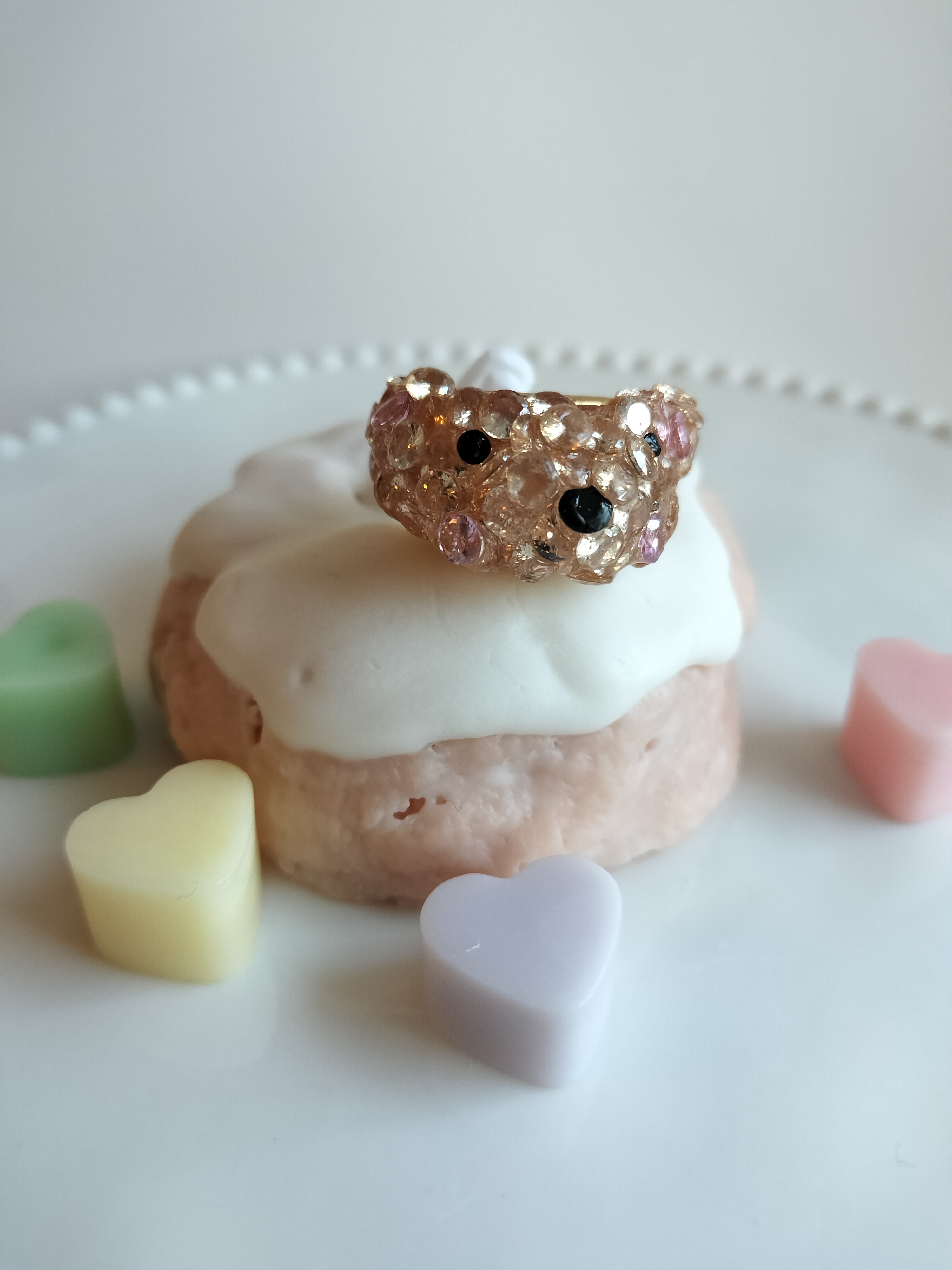 キラキラのくまちゃんリング💍