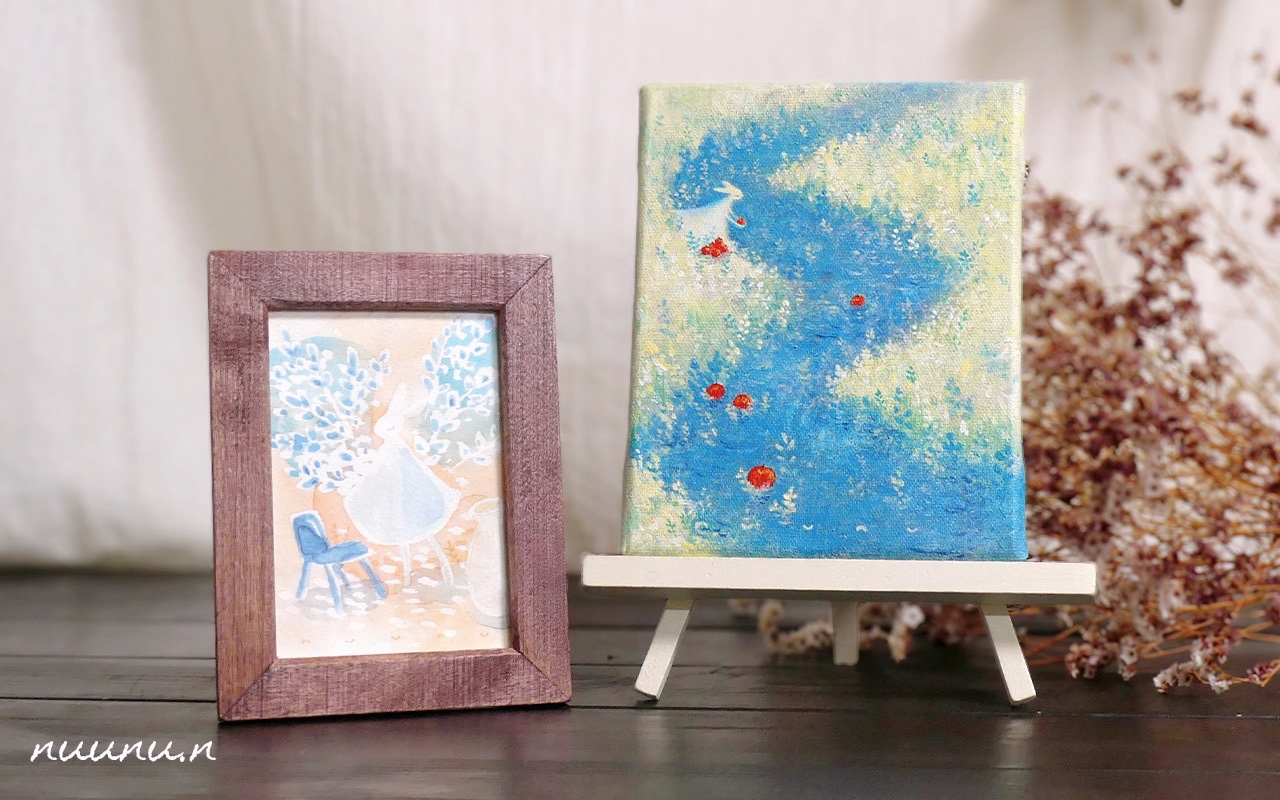 ショップにアクリル画（原画）1点と水彩画（原画）１点を追加しました。