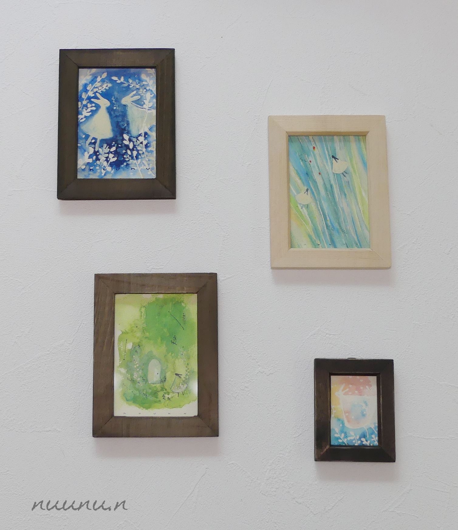 水彩画　原画４点　たくさんお迎えしていただきありがとうございます。