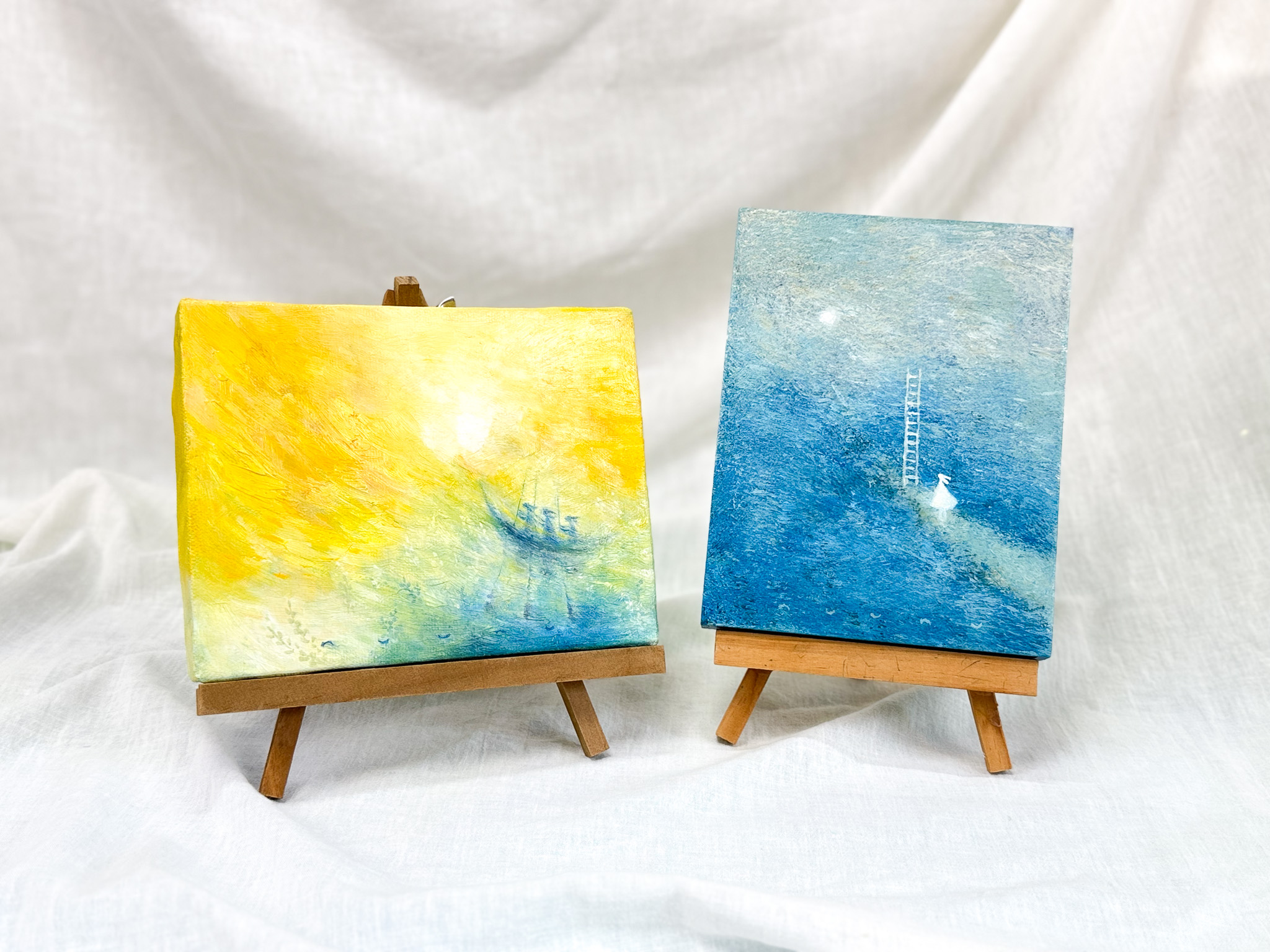 アクリル原画１点、油彩画１点をアップしました。