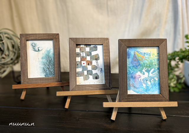 水彩画　原画3点をヌーヌショップにアップしました。