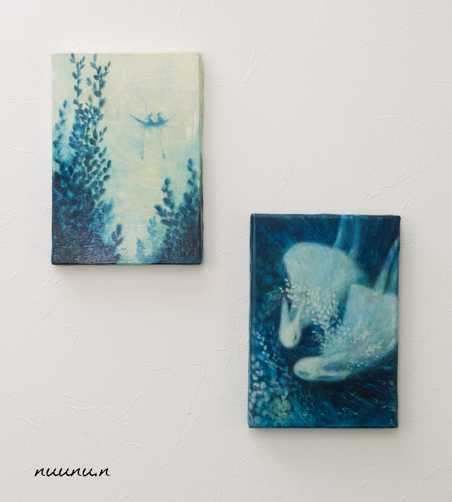 油彩原画１点、アクリル原画１点をアップしました。