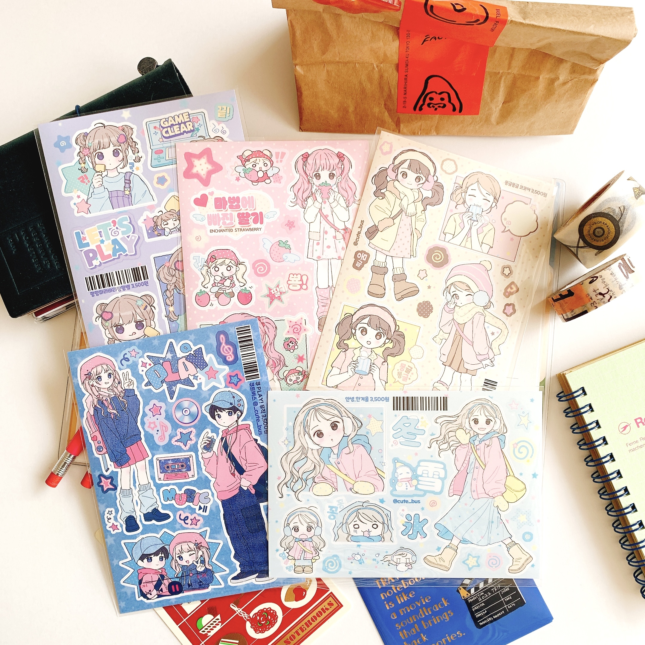 【HARUDORAN新商品案内】5月21日、元気な可愛い韓国系女子イラスト、初登場のマシランド