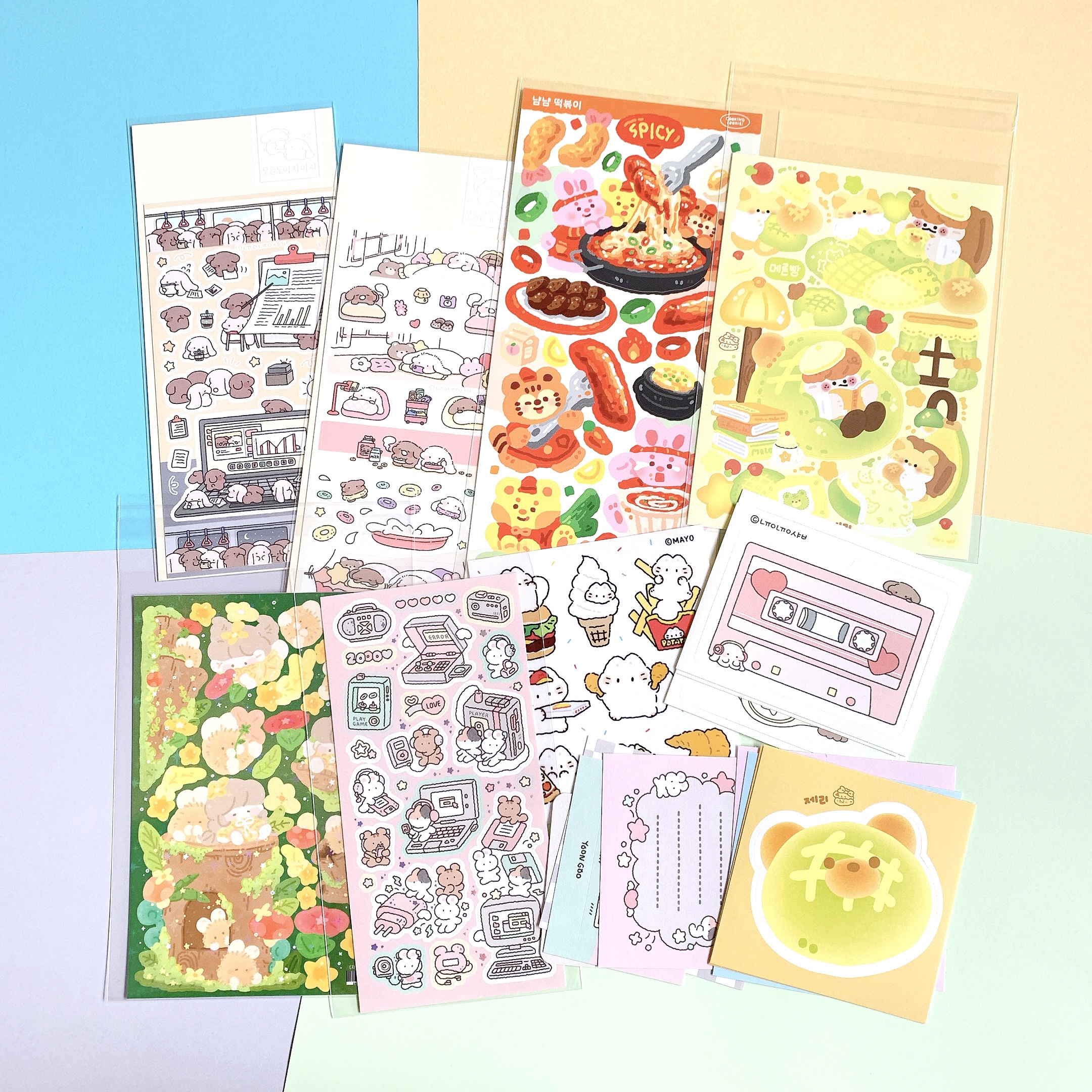 5月10日新商品登場！緑がいっぱい、初夏を思わせる韓国人気作家さんのシールが大集合！