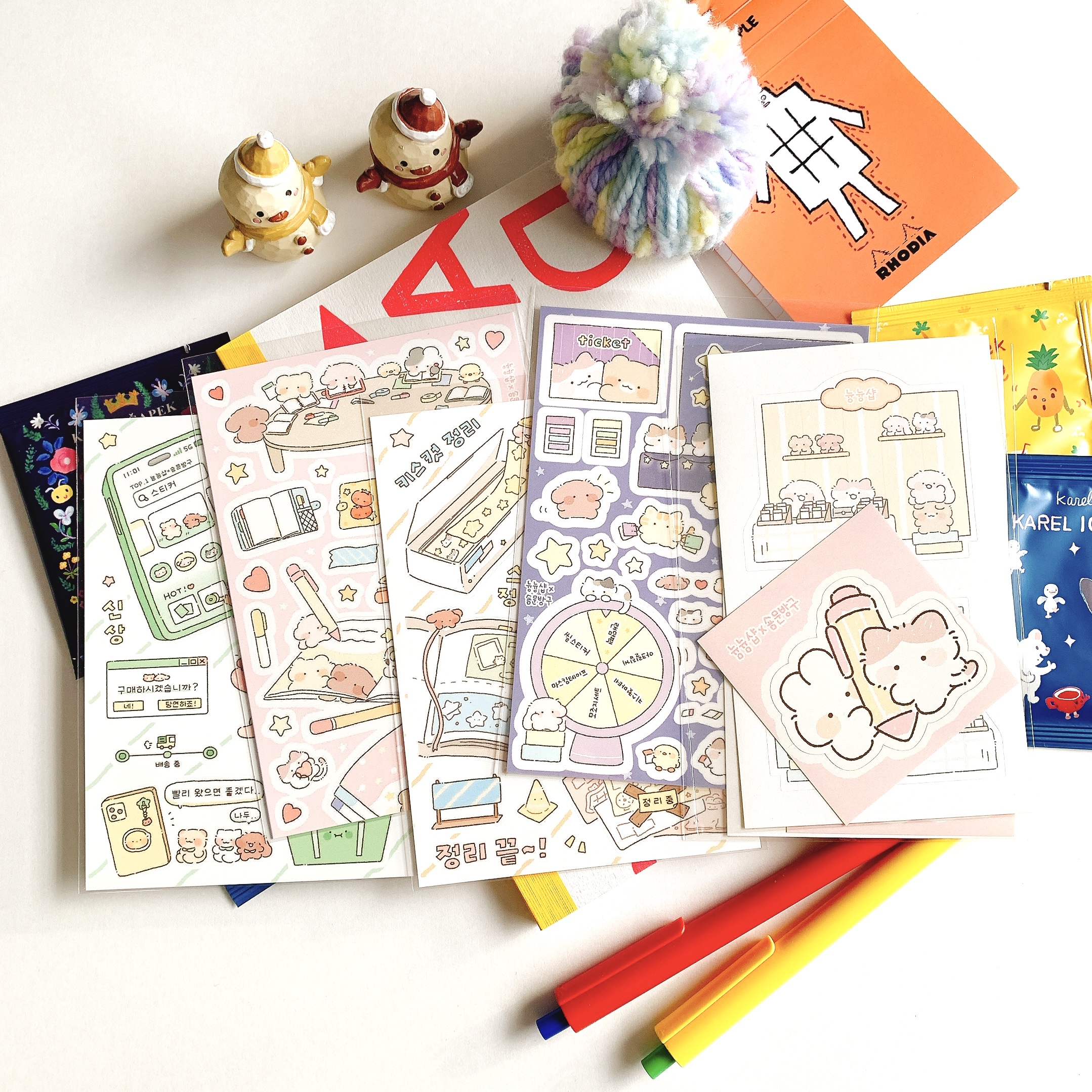 HARUDORAN2月26日、2週連続でコラボ商品！可愛いウサギとお友たちが韓国文具フェアにいく！！