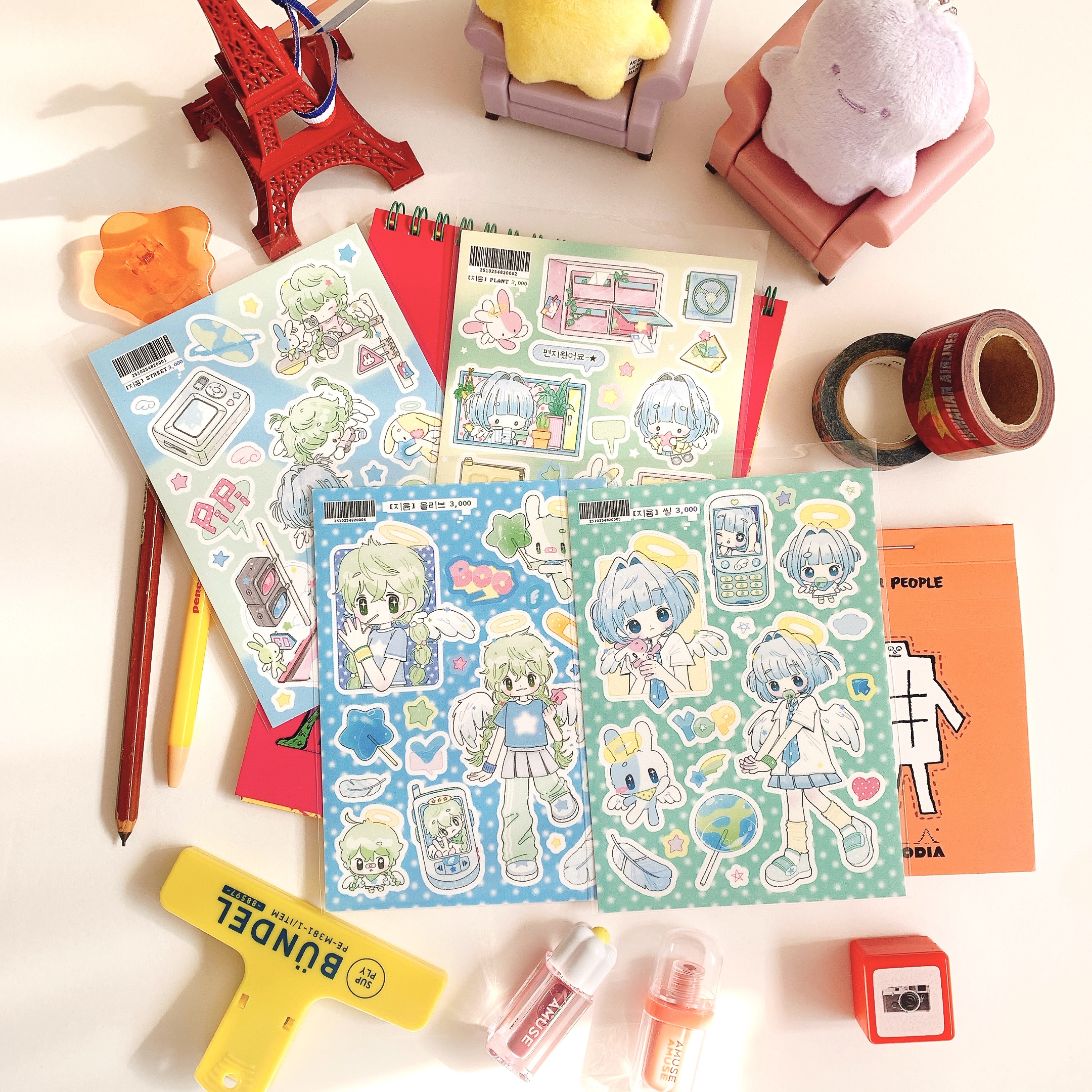 【HARUDORAN9月は夏の思い出と】可愛い女の子イラスト祭り、定番の可愛いジユムの緑の世界