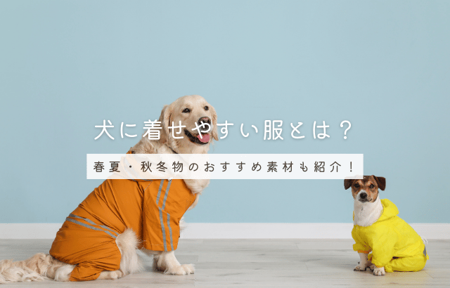 犬に着せやすい服とは？春夏・秋冬物のおすすめ素材も紹介！