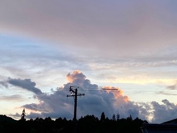 秋の夕焼け