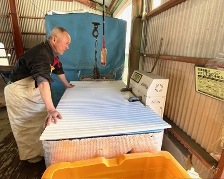 3月14日　3/11種もみ温湯消毒始まる