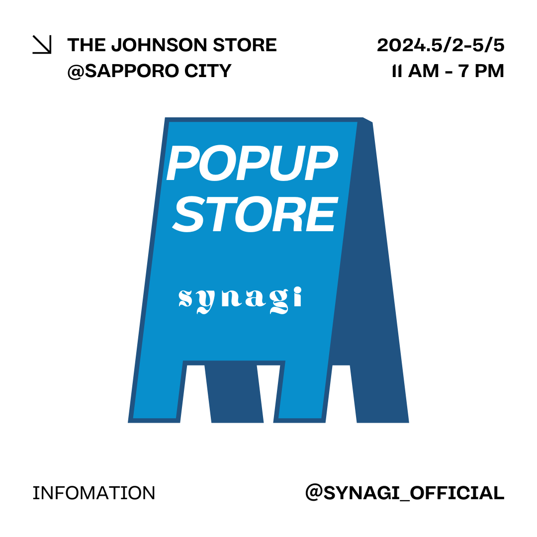 【5/2〜5/5 札幌 POP UP 開催のお知らせ】　
