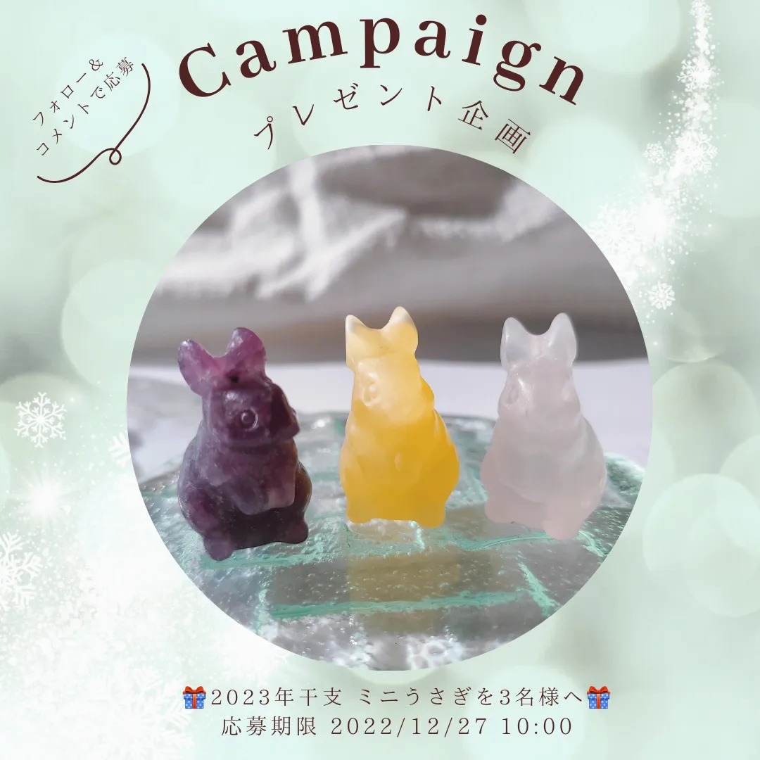Instagramプレゼントキャンペーンのお知らせ