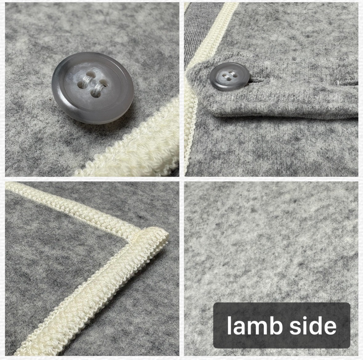 Online Shop 画像追加 ラムウールリバーシブルポンチョ