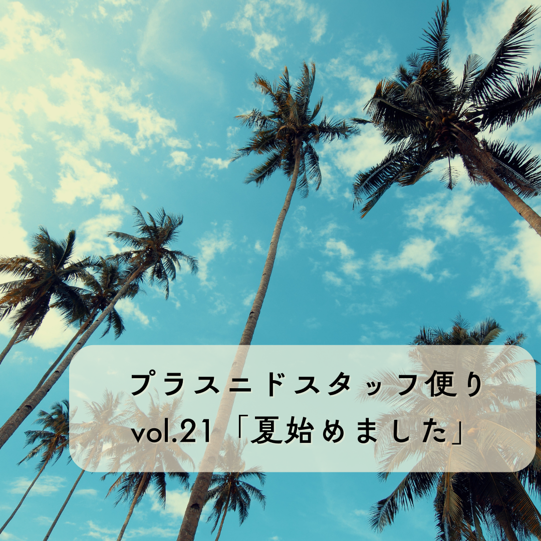 プラスニドスタッフ便りvol.21『プラスニドの夏始めました』