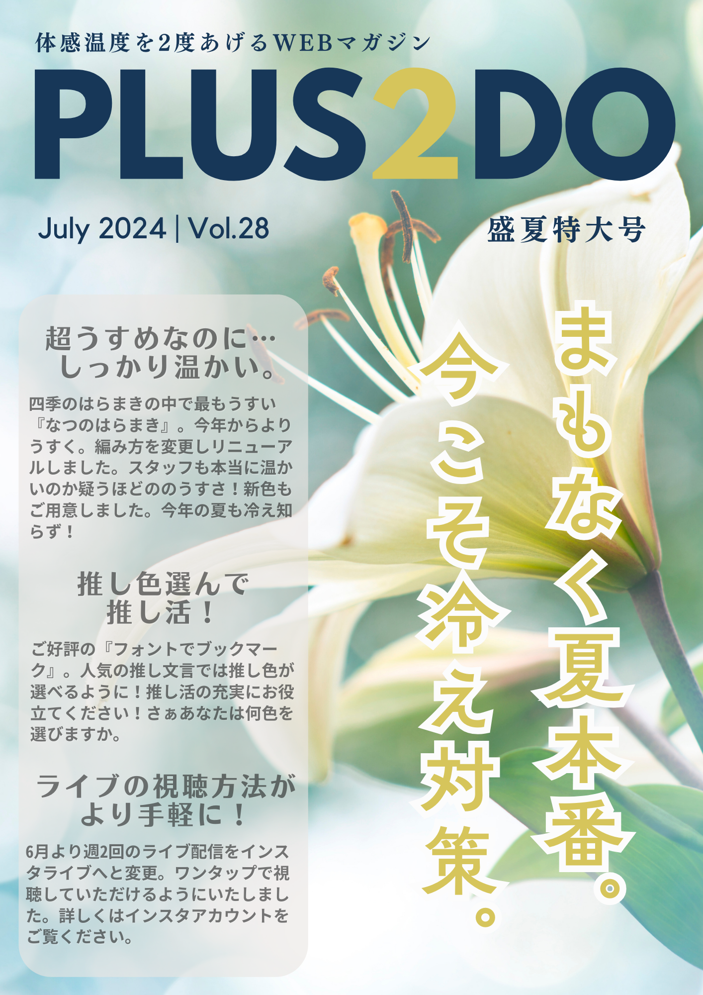 【月刊プラスニド】7月号　-盛夏特大号-
