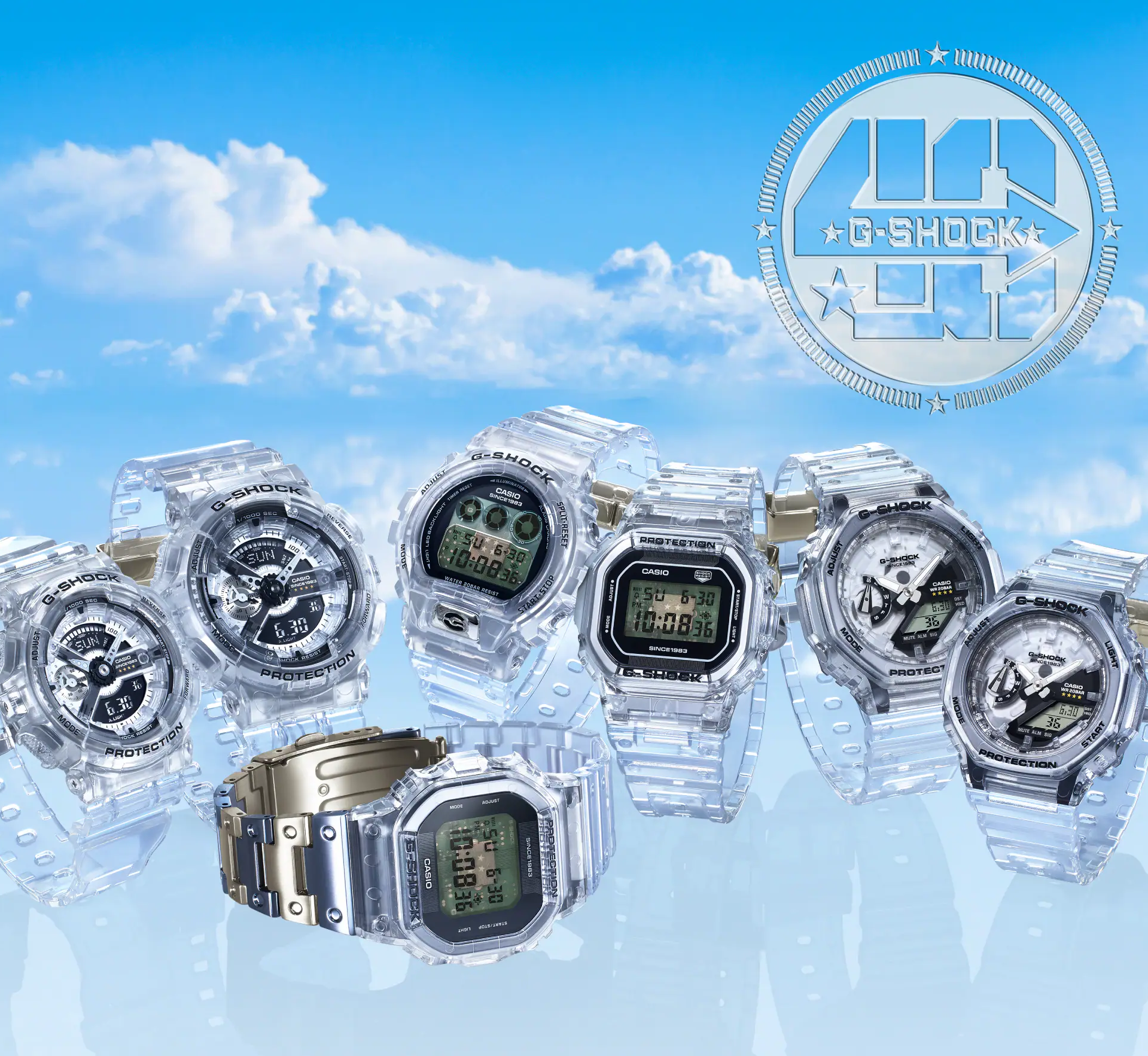 G-SHOCK　40thANNIVERSARY限定新商品！！Clear Remixが登場！