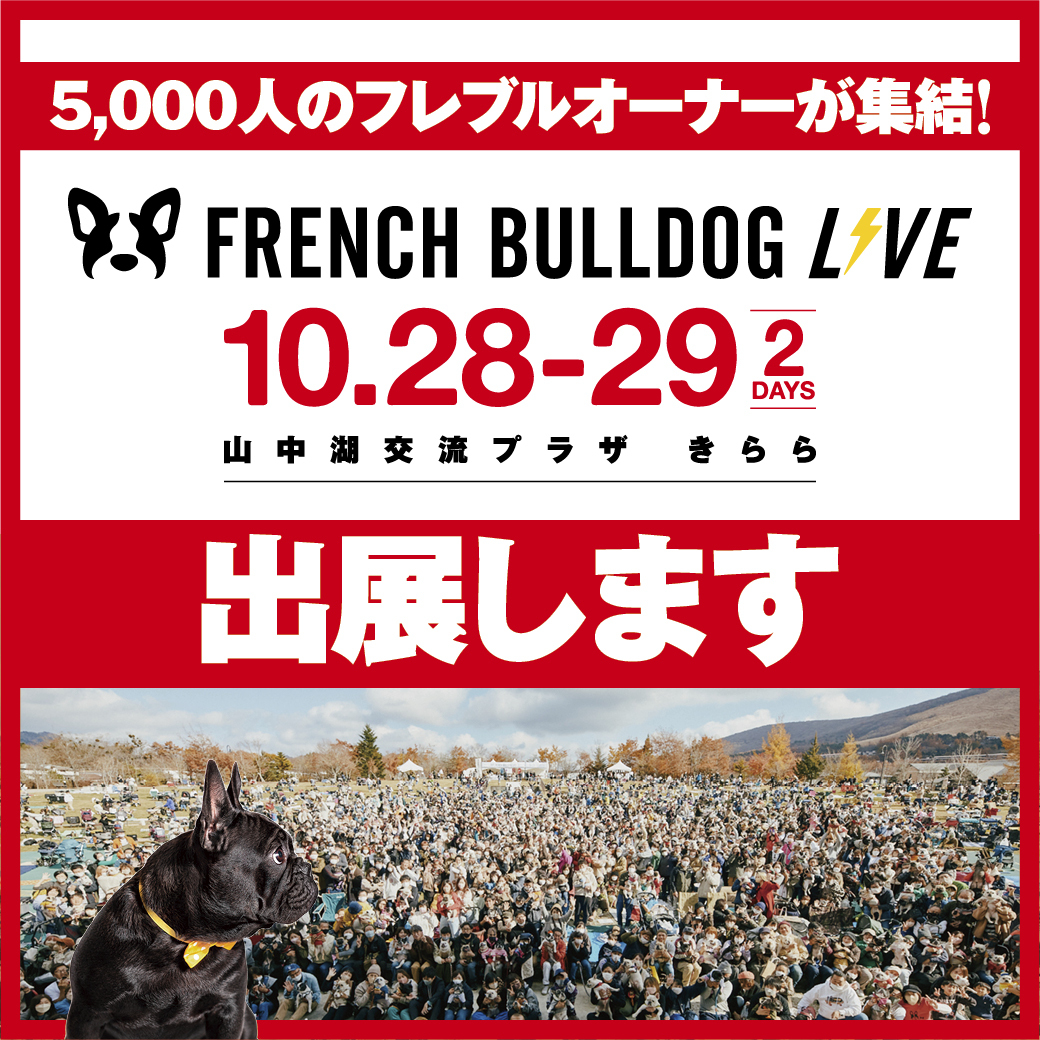 French Bulldog LIVE 出店決定！