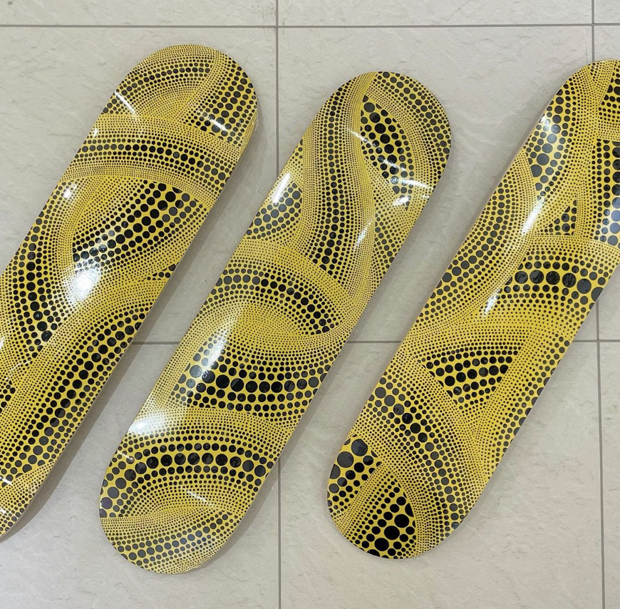 草間彌生×MoMA  Yellow Trees Skateboard 3枚セット