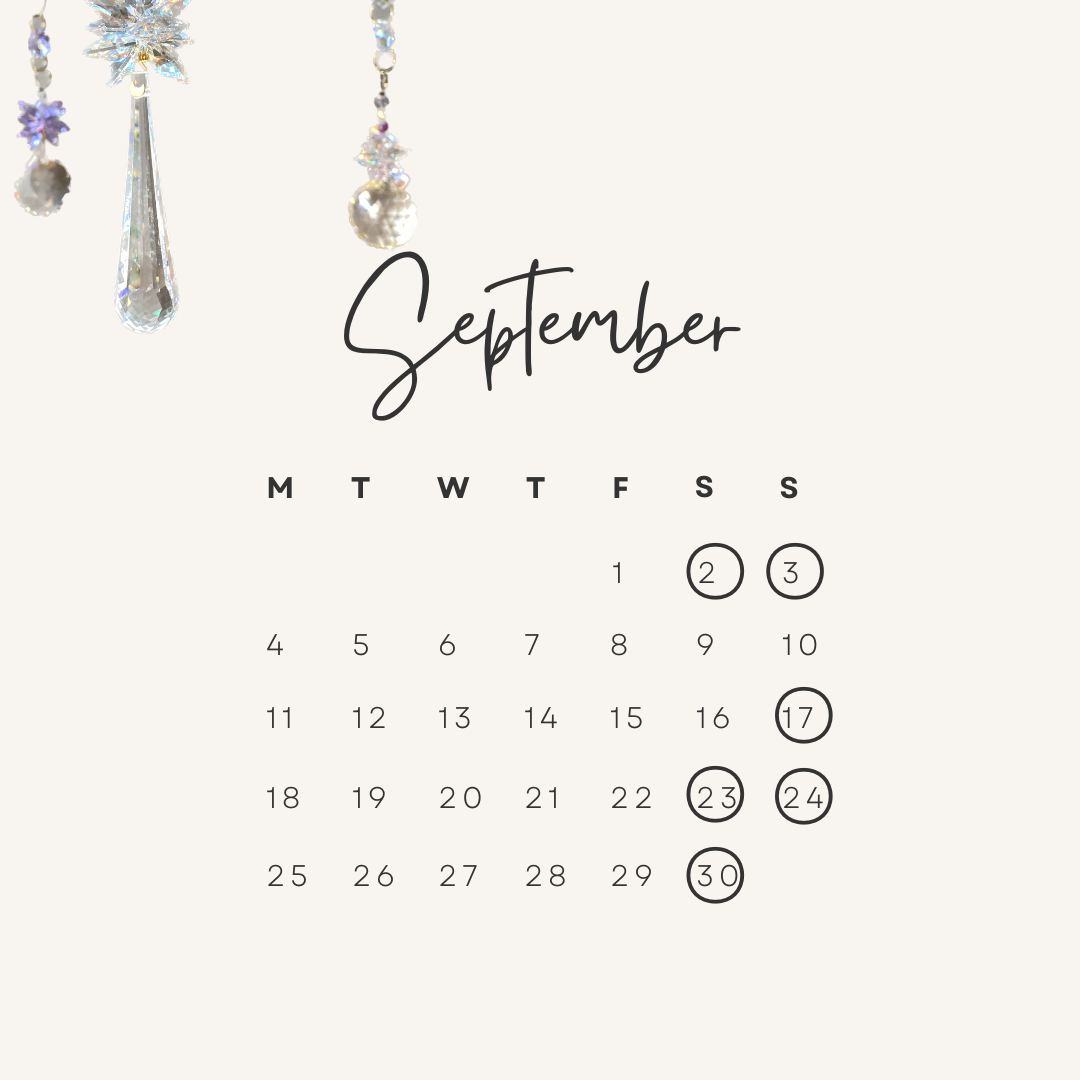 ９月営業スケジュール