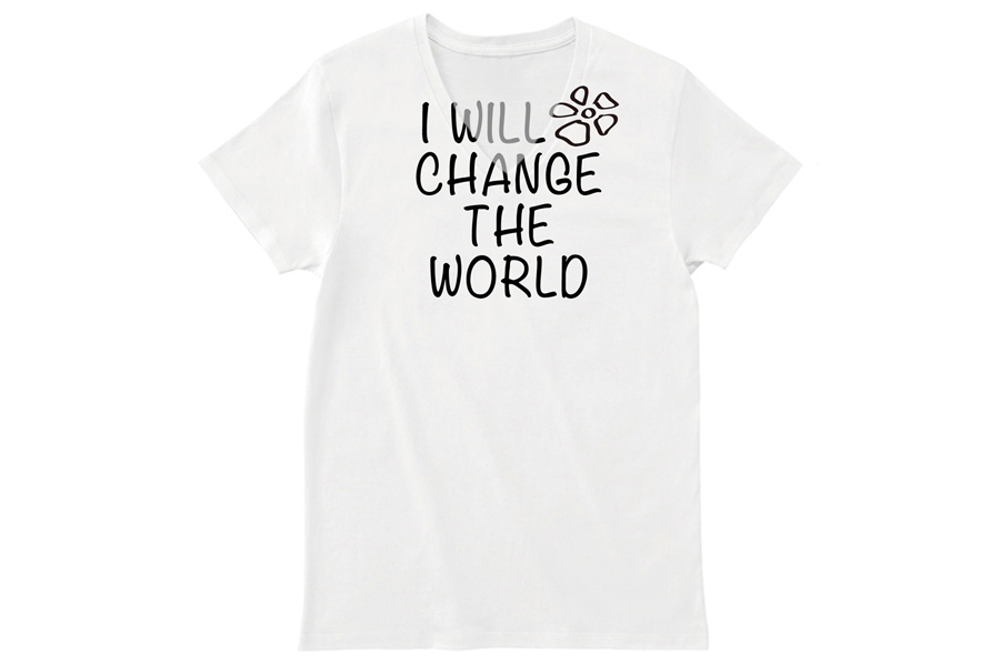 I WILL CHANGE THE WORLD / 私は世界を変えてみせる Vネックカットソー