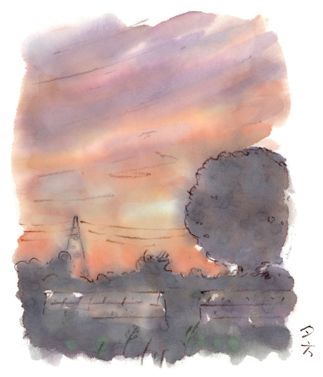 夏の夕暮れ