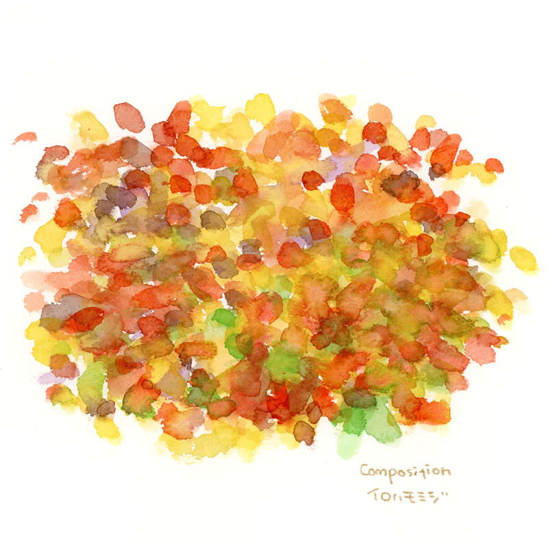 色のスケッチ-イロハモミジの紅葉