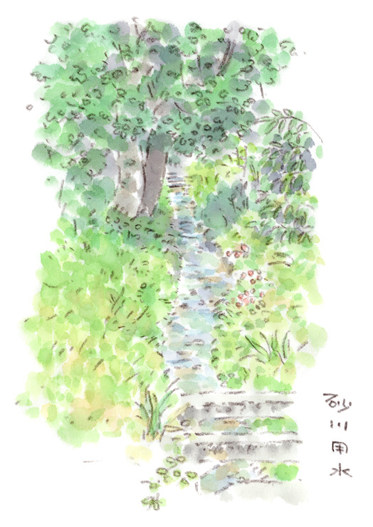 水路のある風景