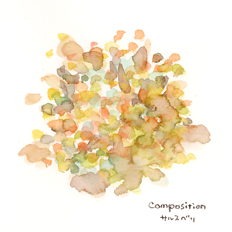 色のスケッチ-サルスベリ