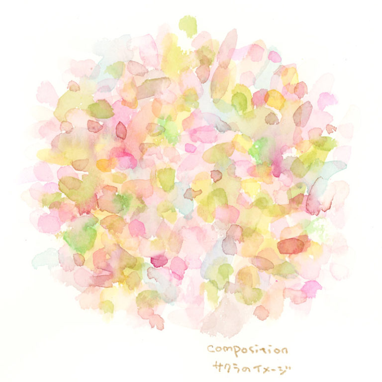 色彩スケッチ-カワヅザクラ