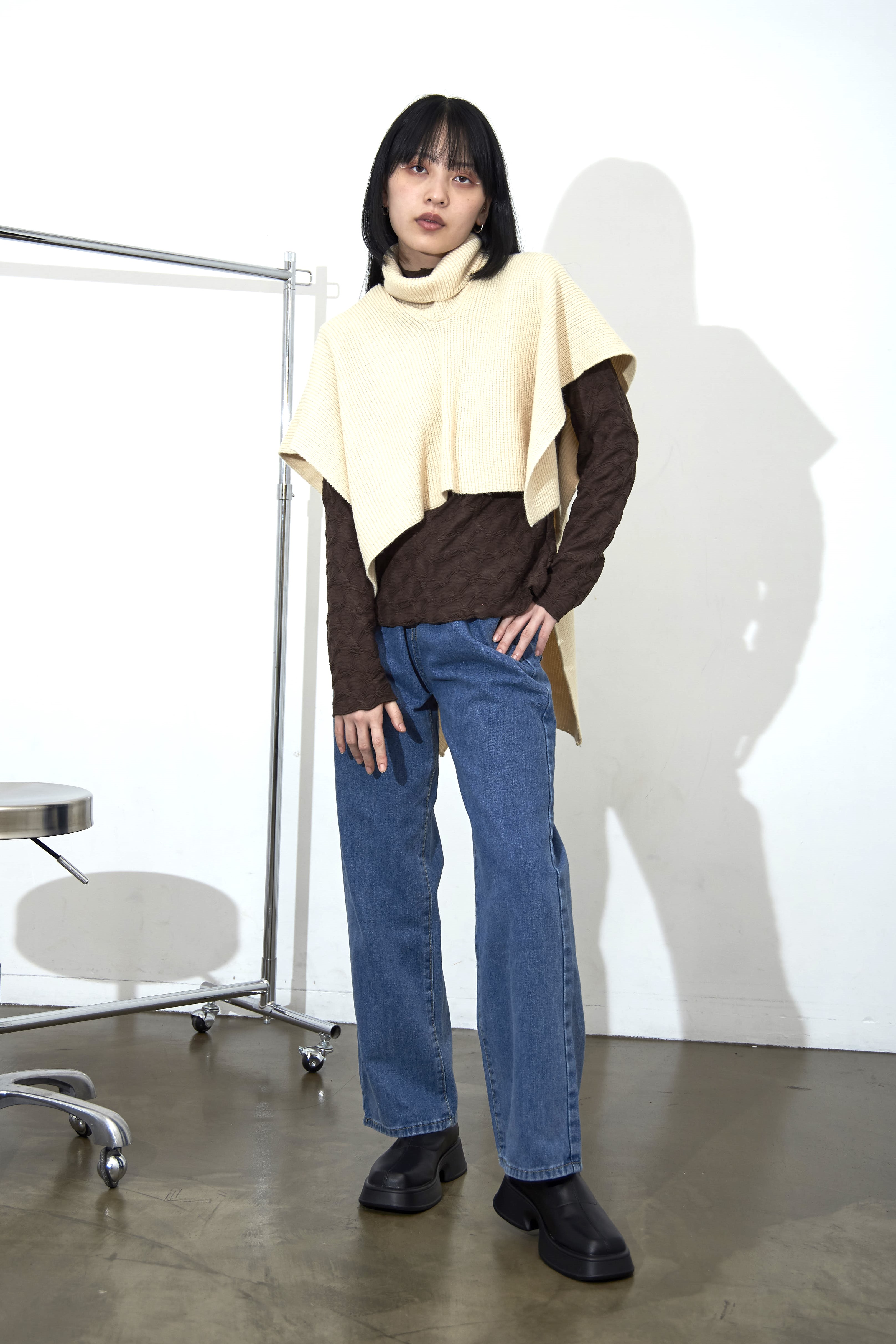 ❣️30％OFF❣️マルチウェイなネックウォーマー✨ケープにも♡ニットベストにも♡　防寒　秋服　冬服
