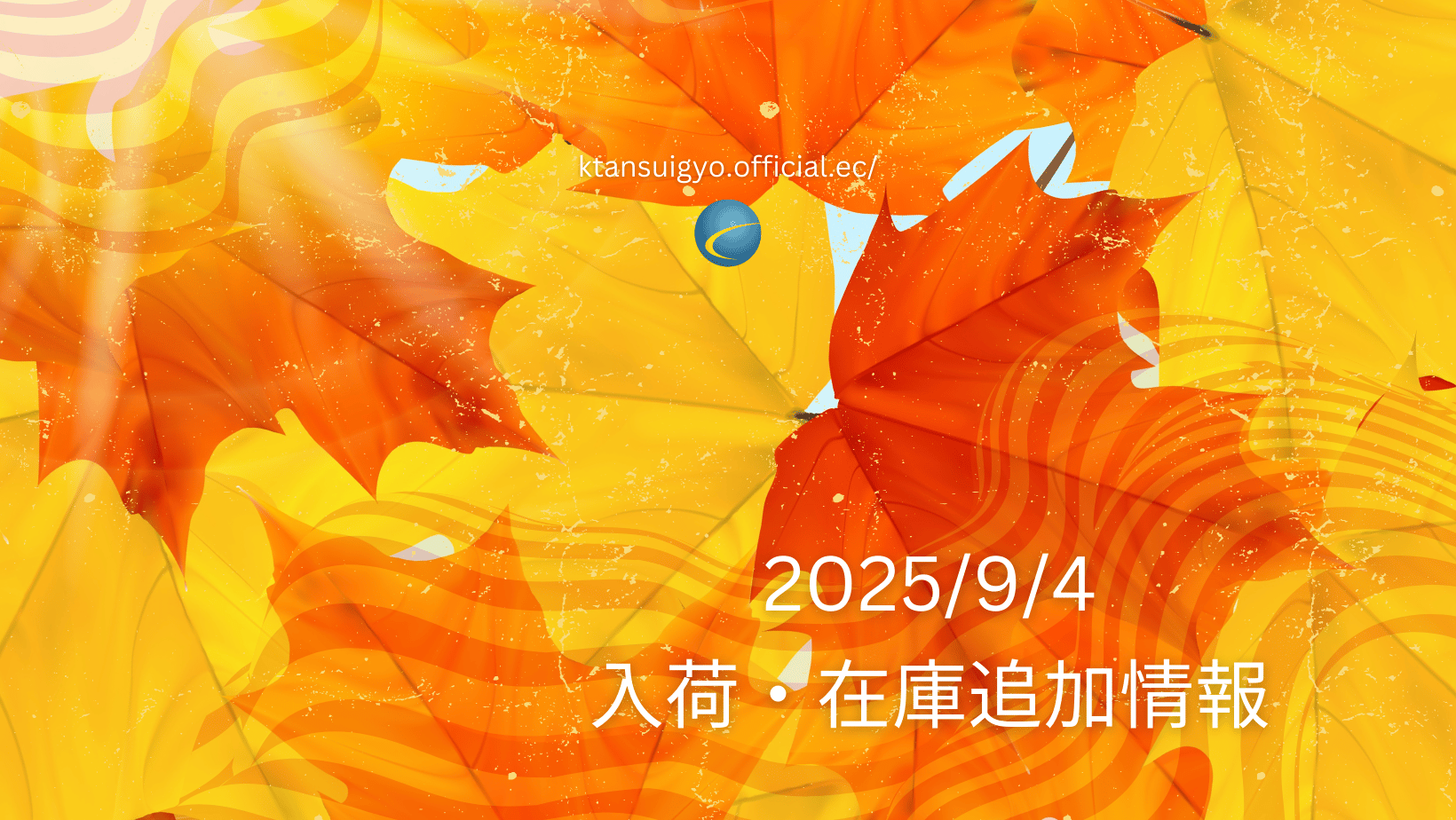 【入荷・生体】2025年9月4日