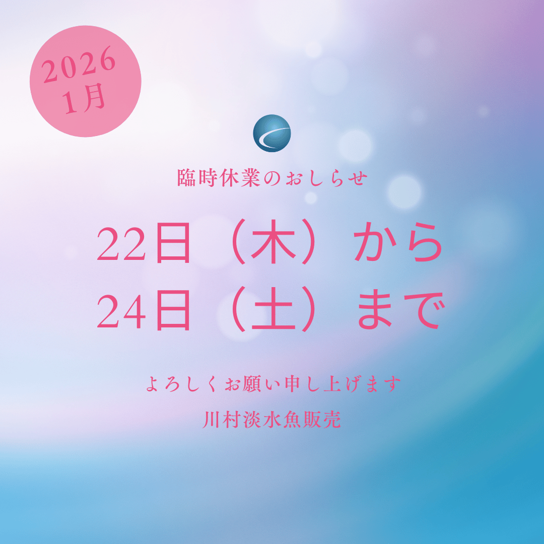 【休業・お知らせ】臨時休業のご案内 1/22(木)~1/24(土)