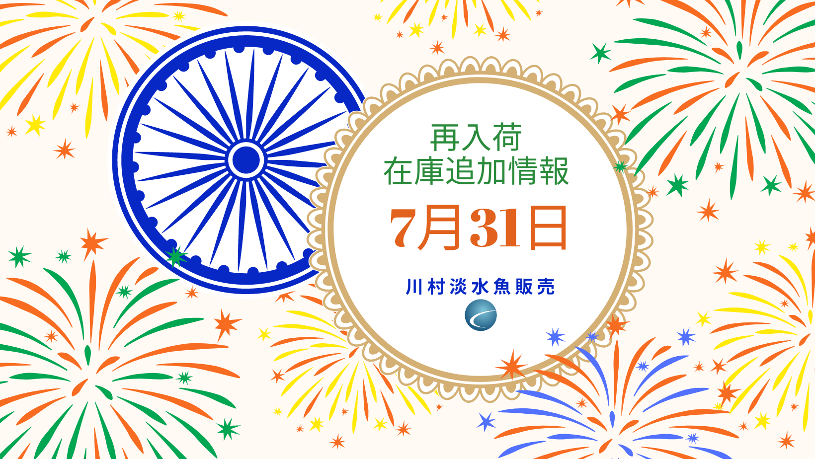 【再入荷・生体】2024年7月31日