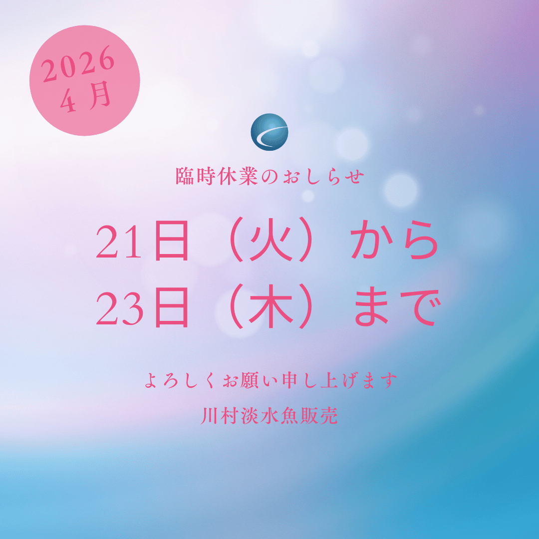 【休業・お知らせ】臨時休業のご案内 4/21(火)~4/23(木)